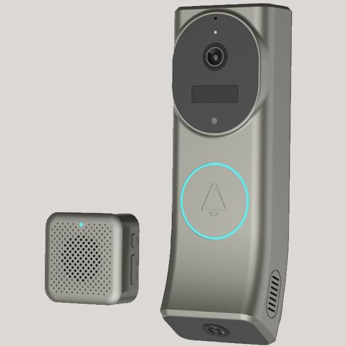 كاميرا جرس باب ذكية 2K بكاميرتين (Dual Lens) – لاسلكية + WiFi - albarakwt