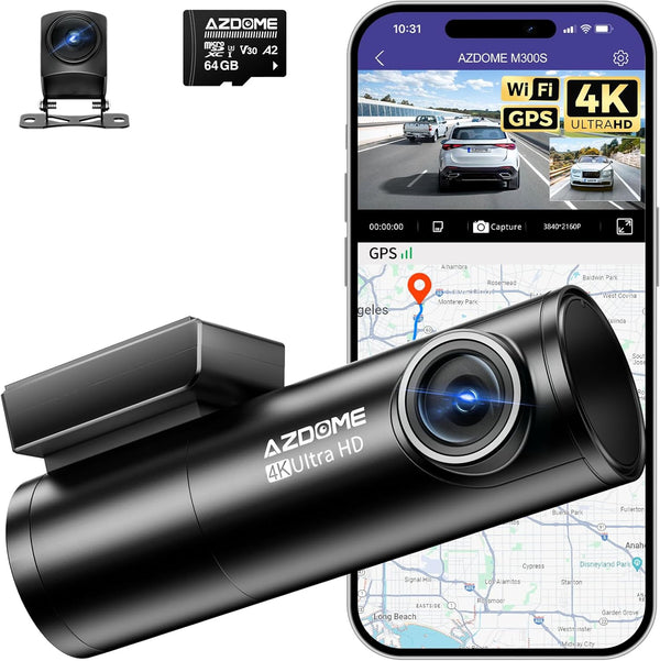 AZDOME M300S DASHCAM 4K ULTRA HD - albarakwt