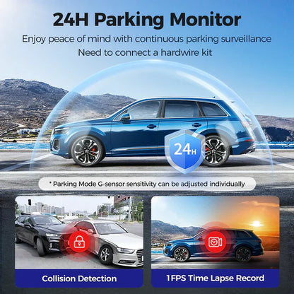 AZDOME 4K S58 3 Channel Dash Cam, 2K+1K+1K - albarakwt