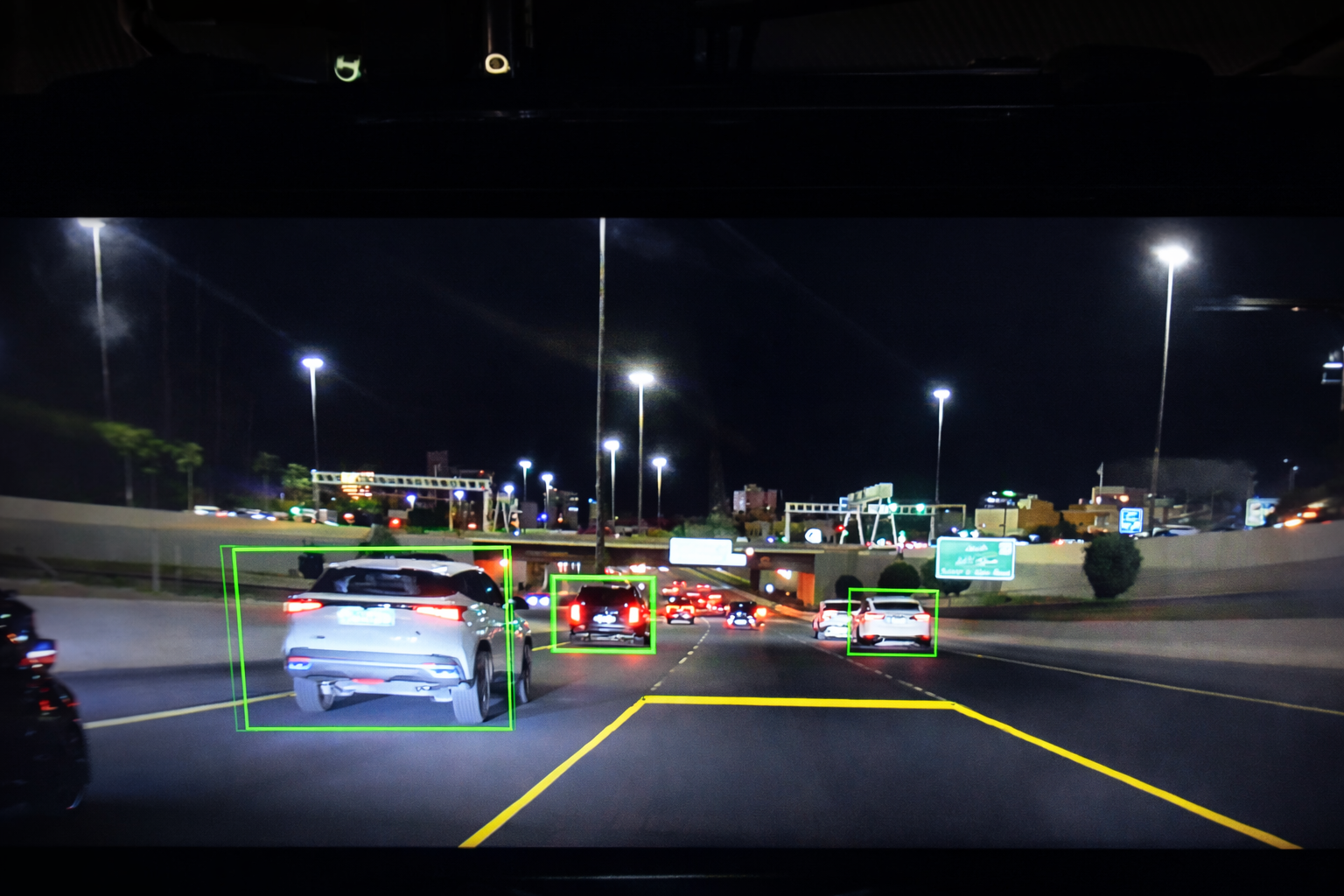 4K ultra HD front dash cam recording example