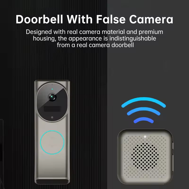 كاميرا جرس باب ذكية 2K بكاميرتين (Dual Lens) – لاسلكية + WiFi - albarakwt